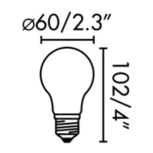 Bombilla A60 E27 LED 8W 2700K DIMMABLE