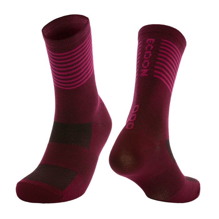 Calcetines de ciclismo unisex Valloire marca ECOON - Naranja