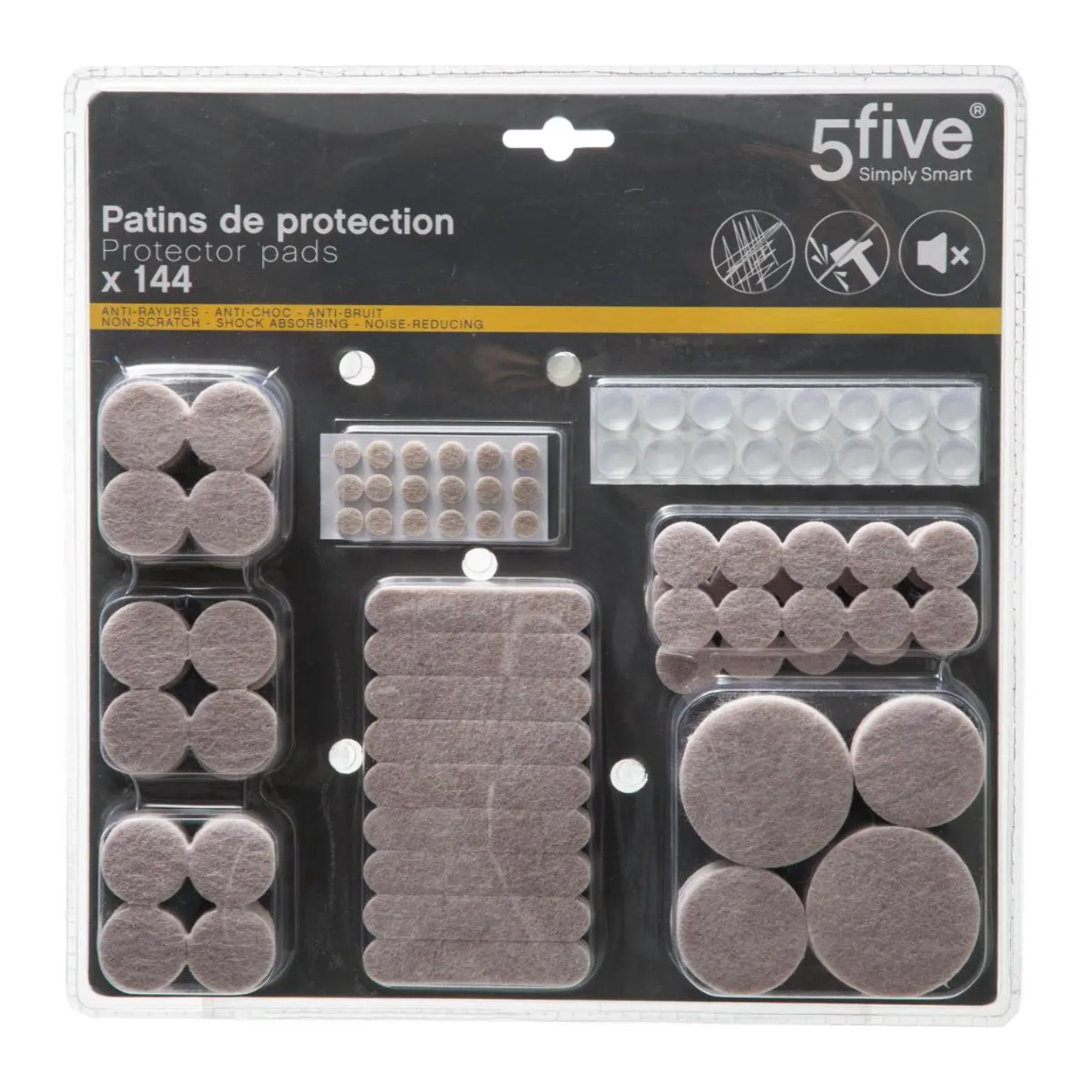 Lot de 144 patins de protection Beige