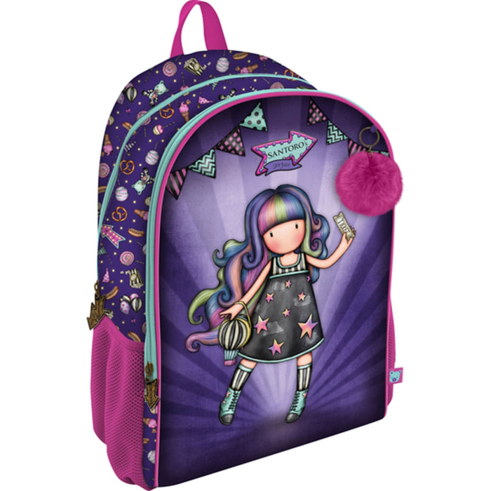 Mochila 2 cremalleras gorjuss™ fairground "up and away"