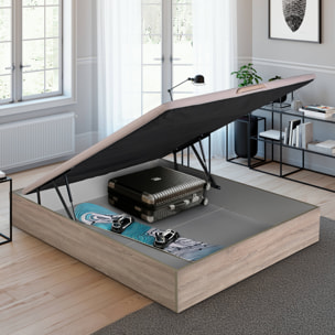 Canapé Abatible 32CM | ENVÍO, MONTAJE Y RECOGIDA ANTIGUO INCLUIDO | Madera | Color Natural | Gran capacidad | ROYAL SLEEP