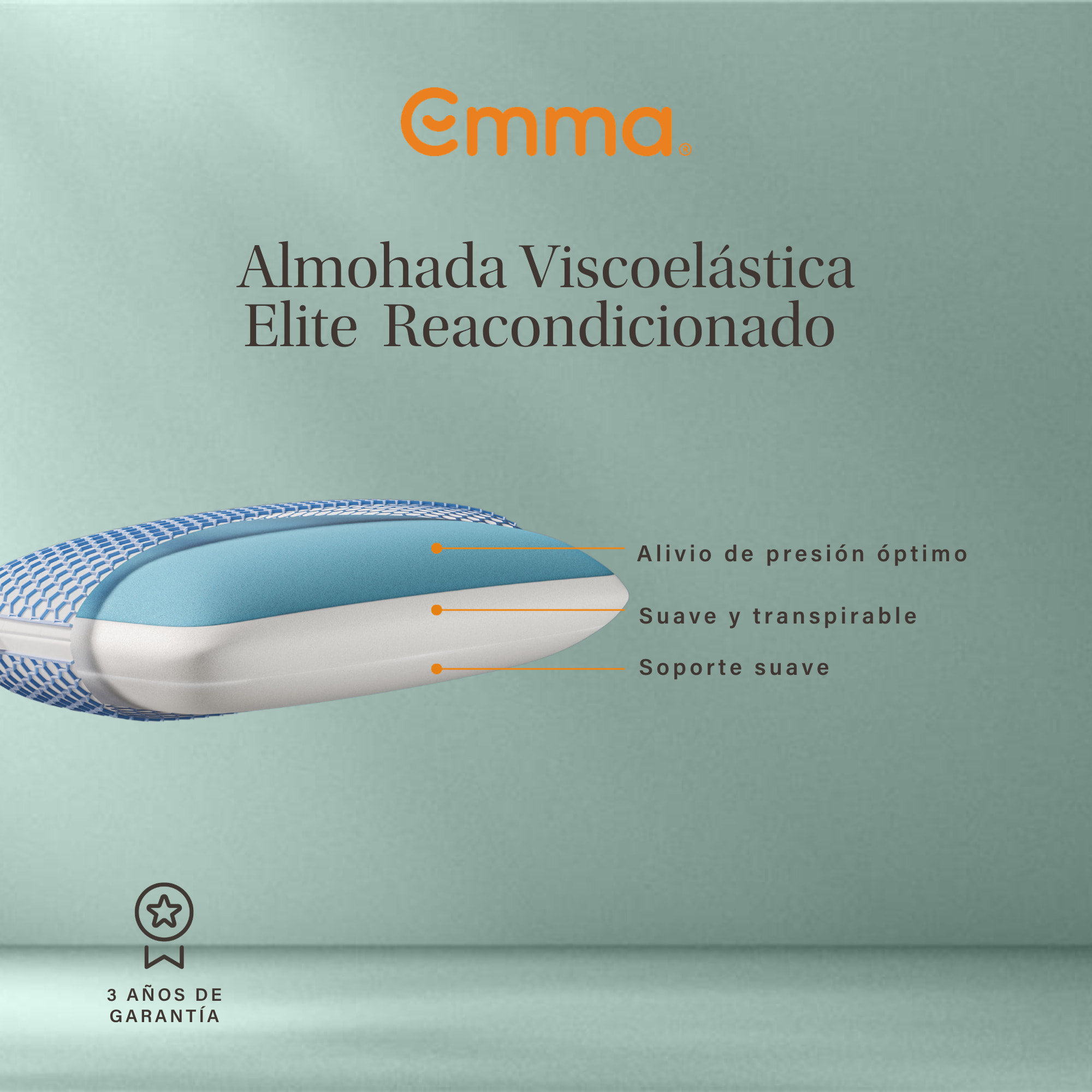 Almohada Original Adapt Elite Reacondicionado | 40 x 70 cm