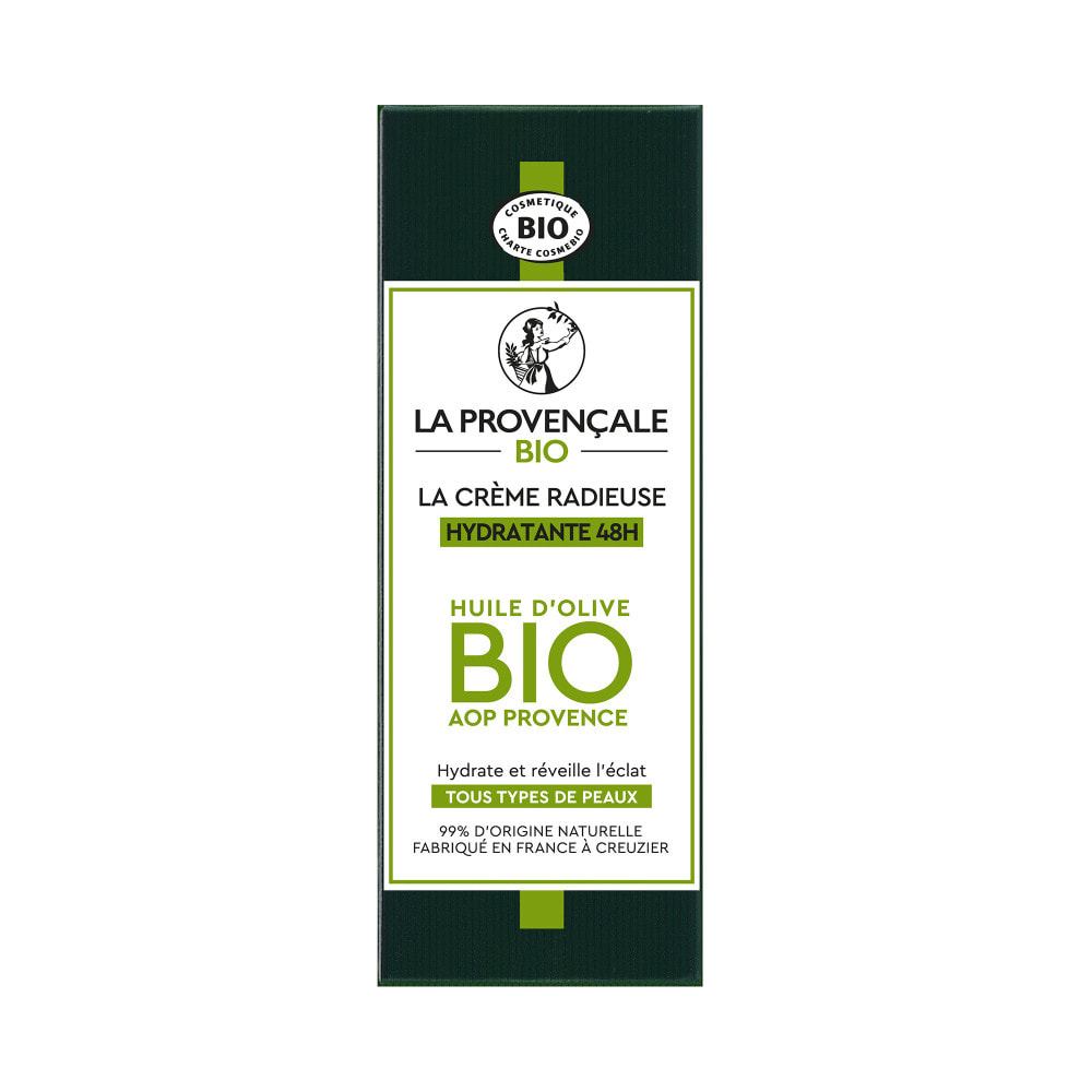 La Provençale - Crème Radieuse Booster d'Hydratation 48H Anti-dessèchement - Omégas d'Olive & Aloe Vera - Tous types de peaux -