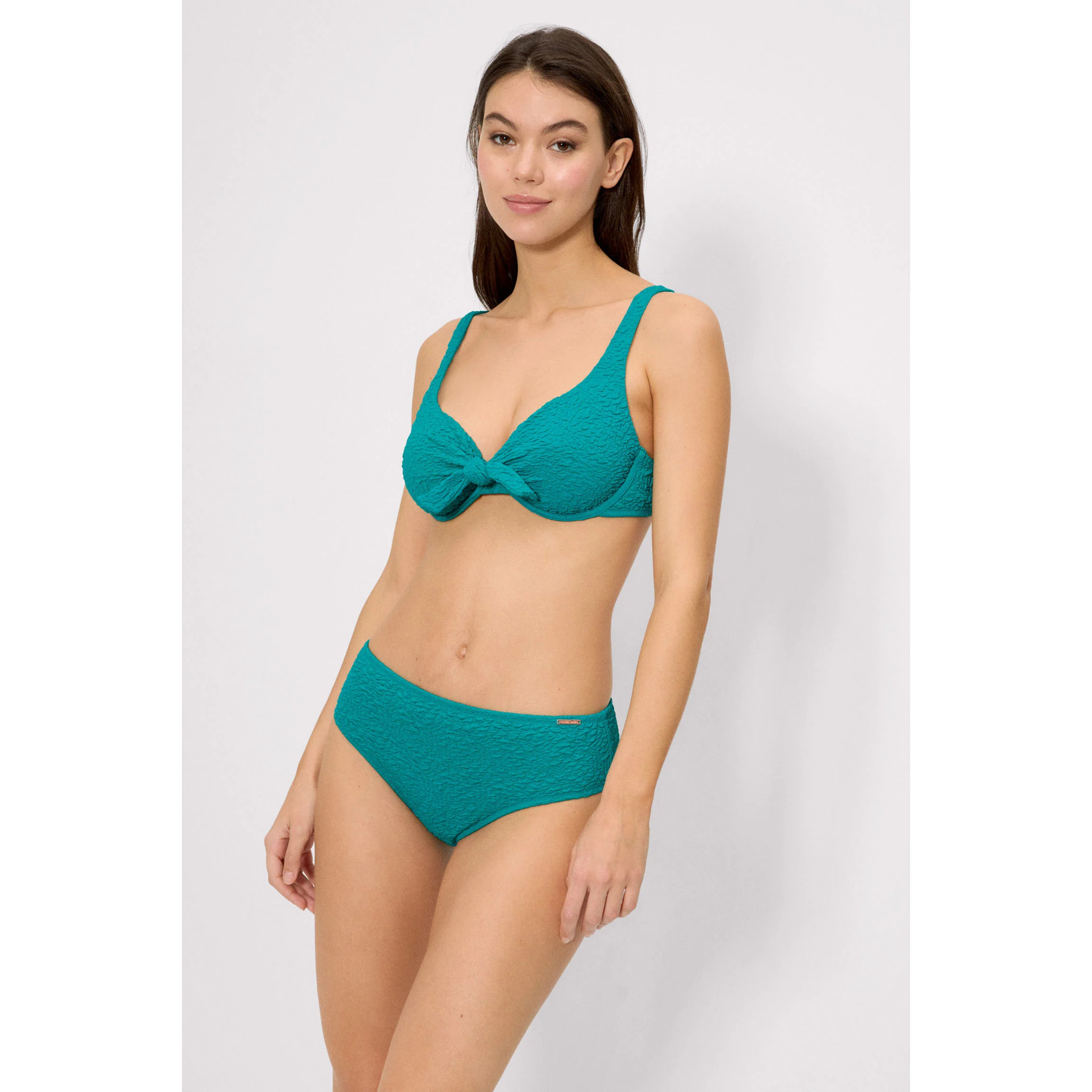 Slip bikini midi modellante Blu
