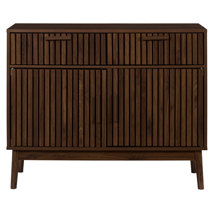 Buffet - HOME DECO FACTORY - Klaus - Élégant - Fonctionnel - Marron