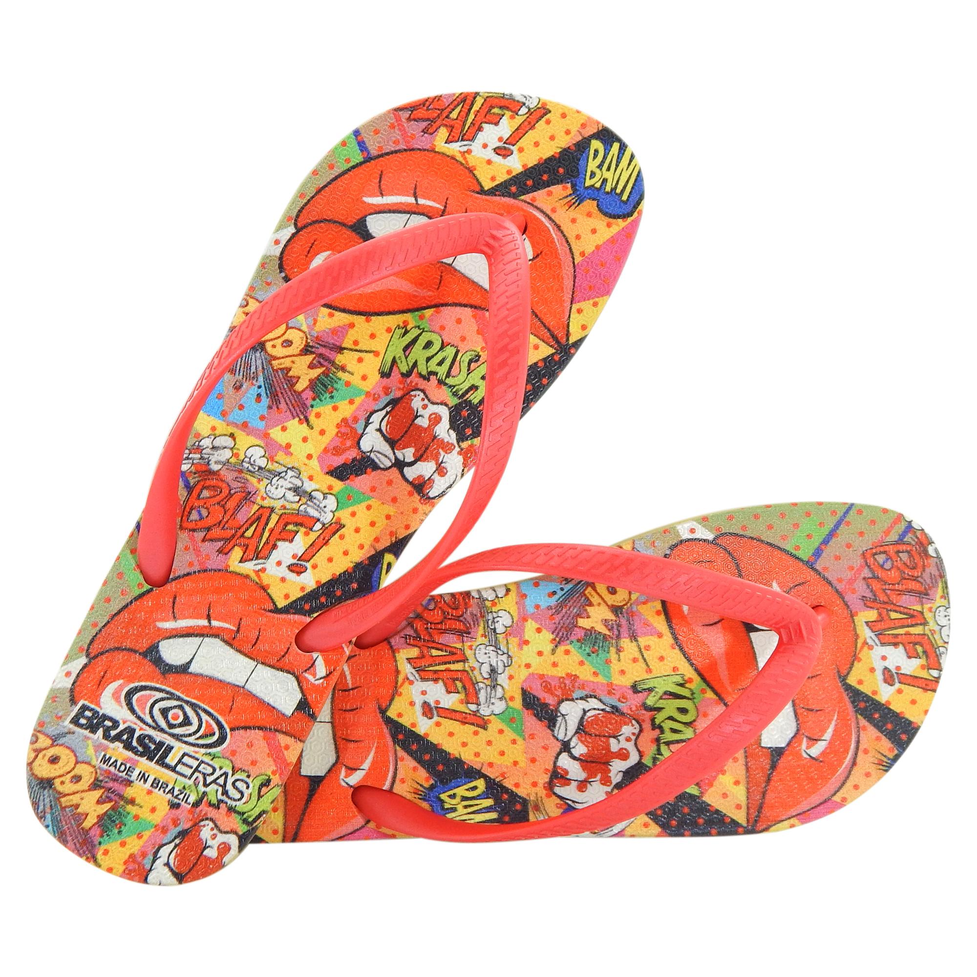 Chanclas de playa ,Printed Pop Art