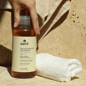 Huile Douche Certifié Bio - Huile Douche Relipidante peaux sensibles 500ml