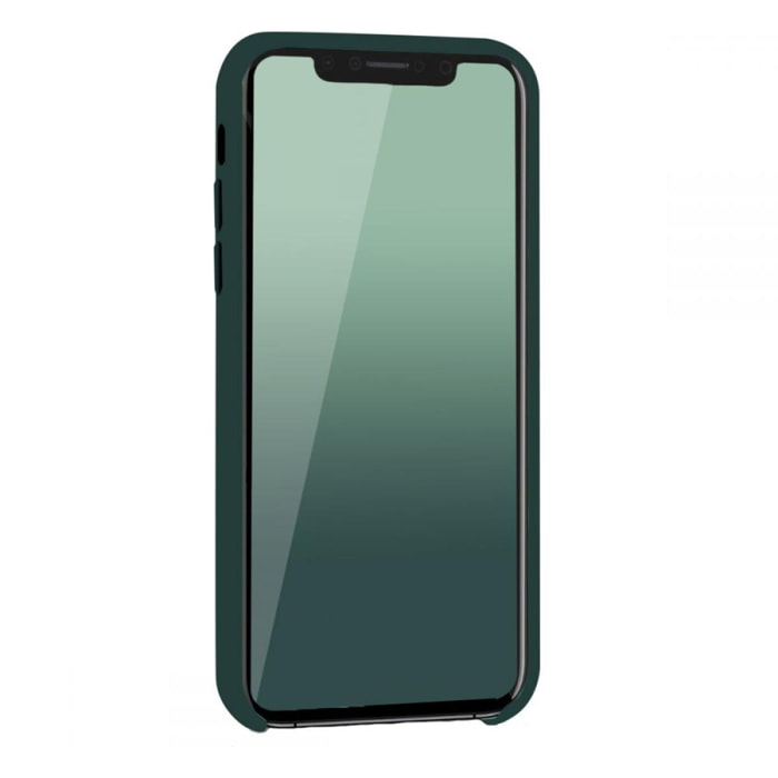 Coque iPhone X/XS silicone liquide Vert forêt