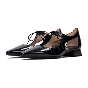 Zapato Plano Dali Negro 2,5 cm