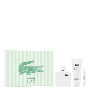L.12.12 Blanc - Coffret Eau de Toilette 100ml + Vaporisateur 7,5ml et Gel Douche 100ml