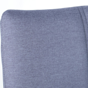 Lot de 2 chaises en tissu et capitonné design scandinave - MANON