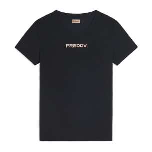 T-shirt regular in tessuto tecnico leggero