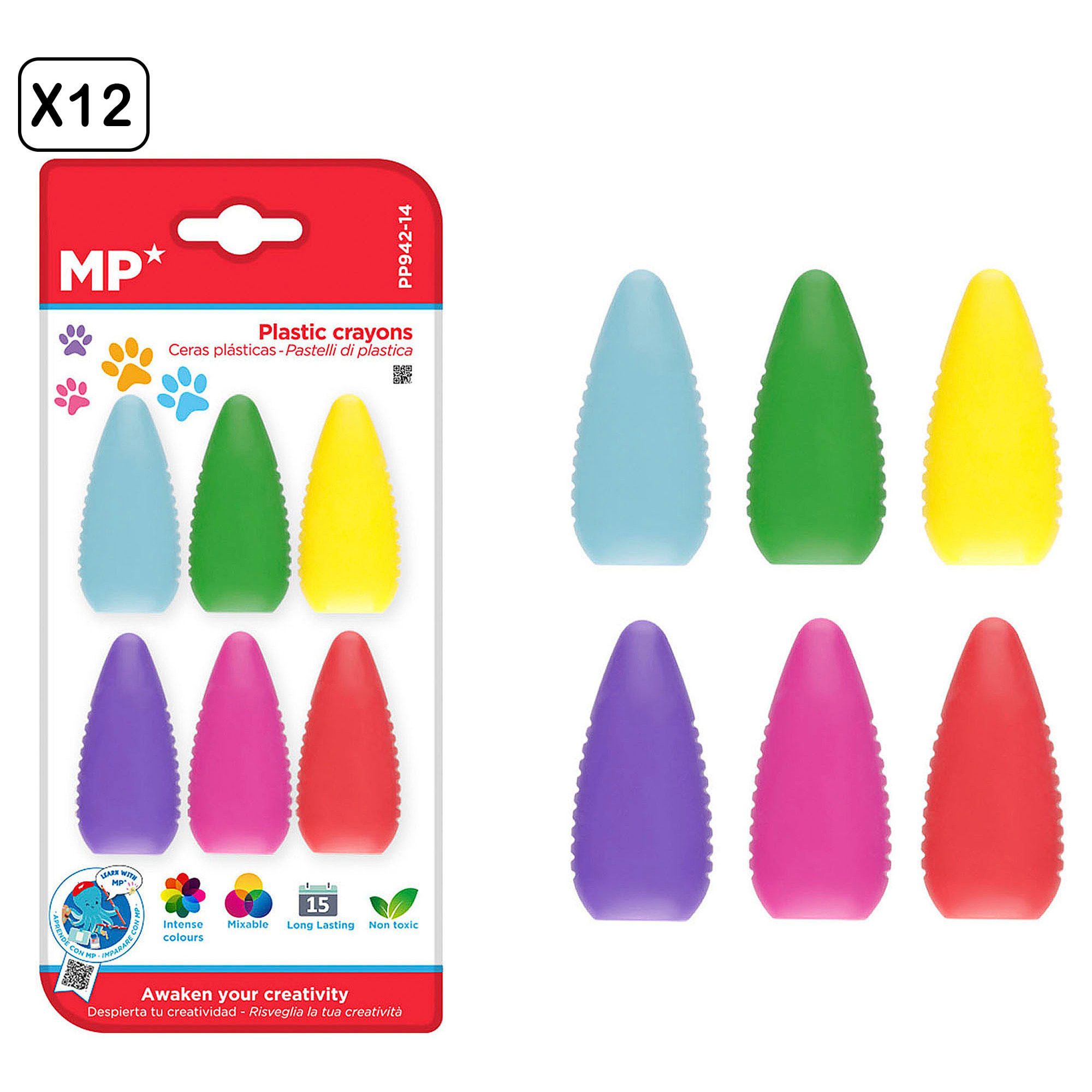 12 PACCHI DI CERE FORME IMPRONTE 6 Pz.