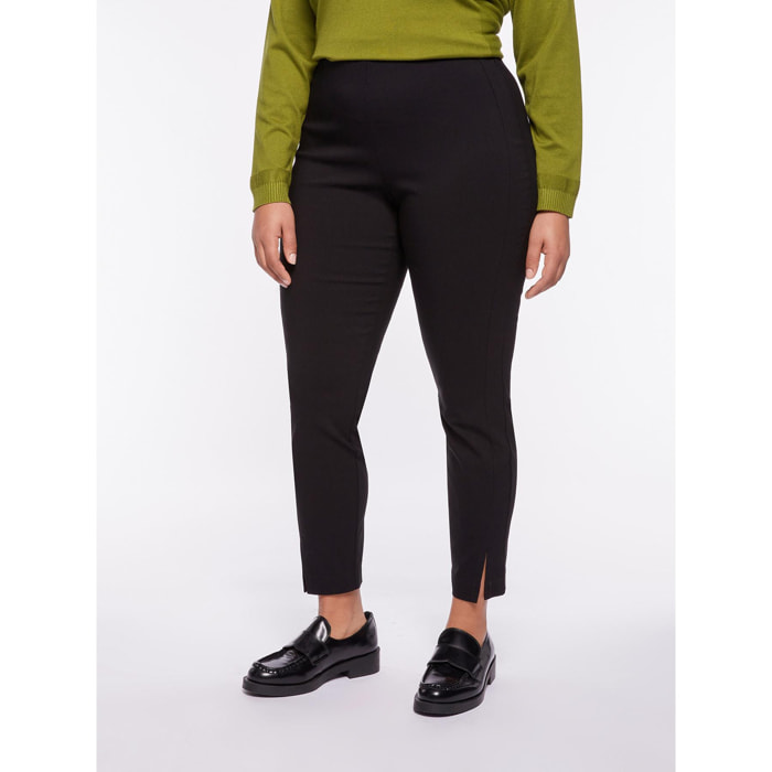 Fiorella Rubino - Pantaloni skinny con inserti laterali - Nero