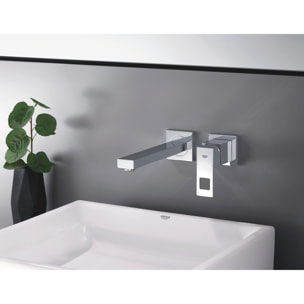 Mitigeur lavabo mural 2 trous Eurocube, Taille M