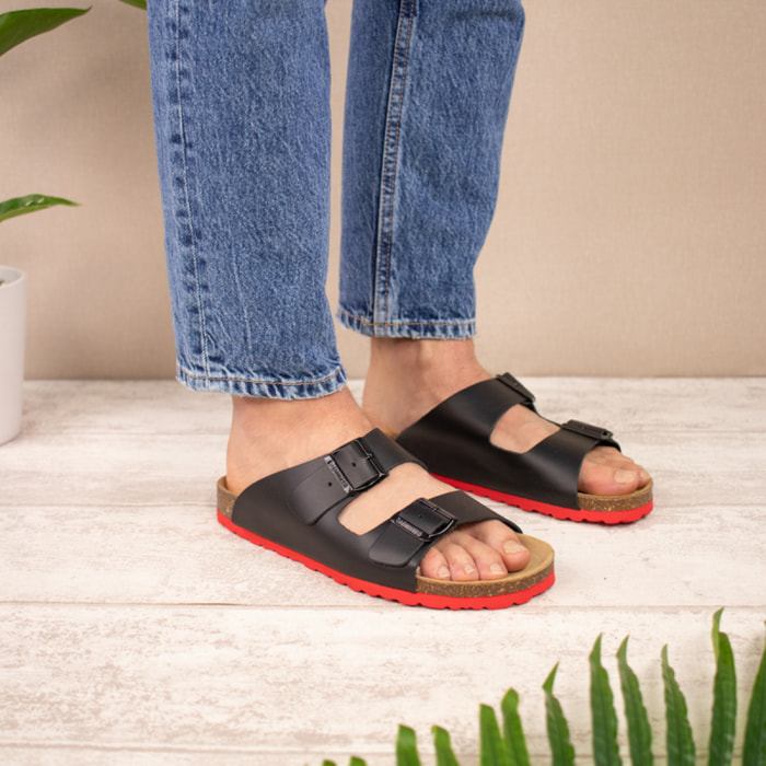 SANDALIA BABUNKERS NEGRO