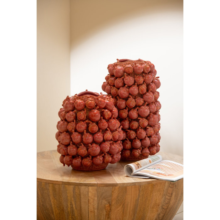 J-Line vase Botanica poterie - céramique - cuivre/rose - small