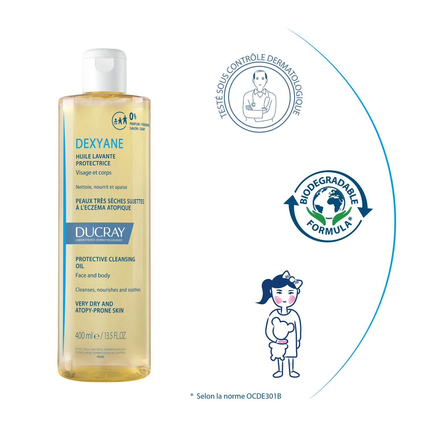 Ducray - Dexyane - Huile Lavante Protectrice - Huile Lavante Protectrice