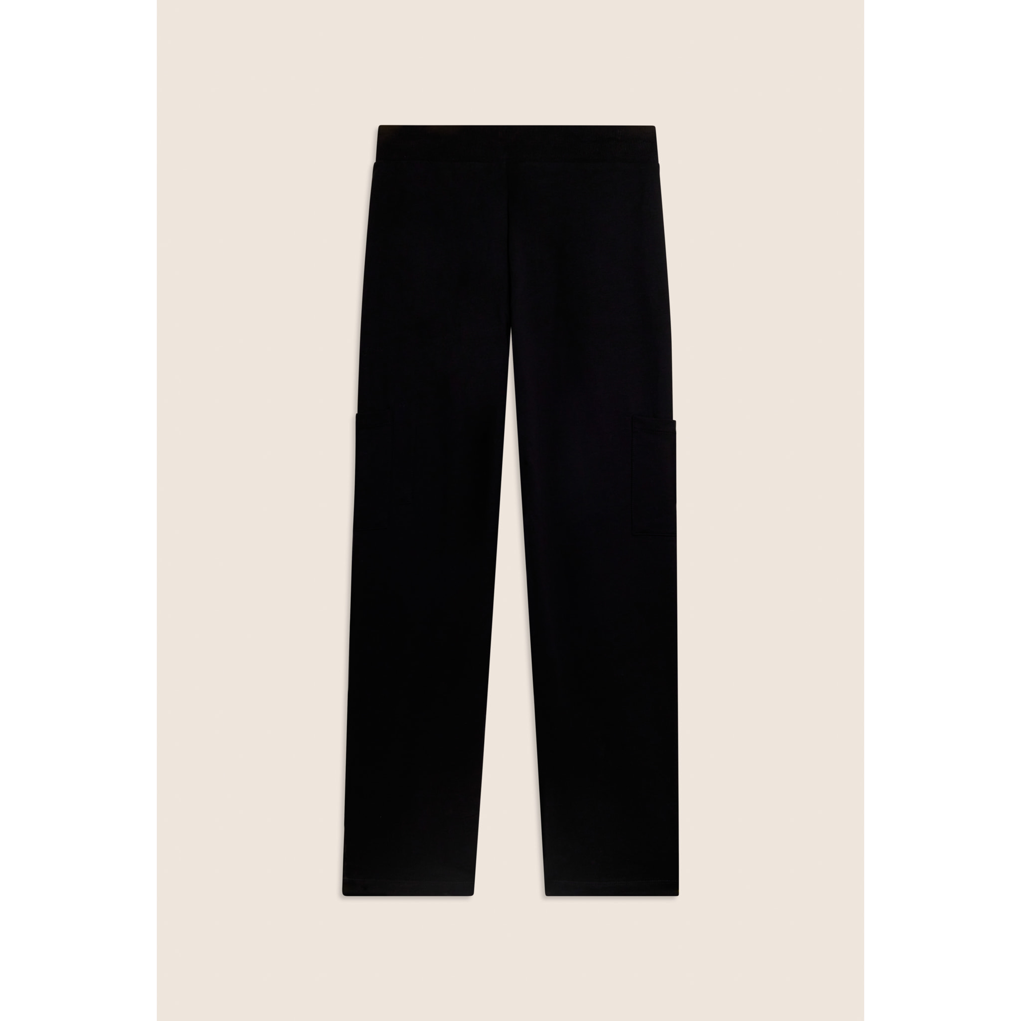 Pantaloni regular con tasche applicate e gamba dritta