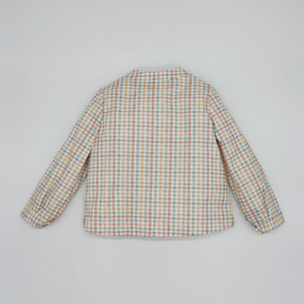 CAMISA CUADROS COLORES CON BOLSILLO