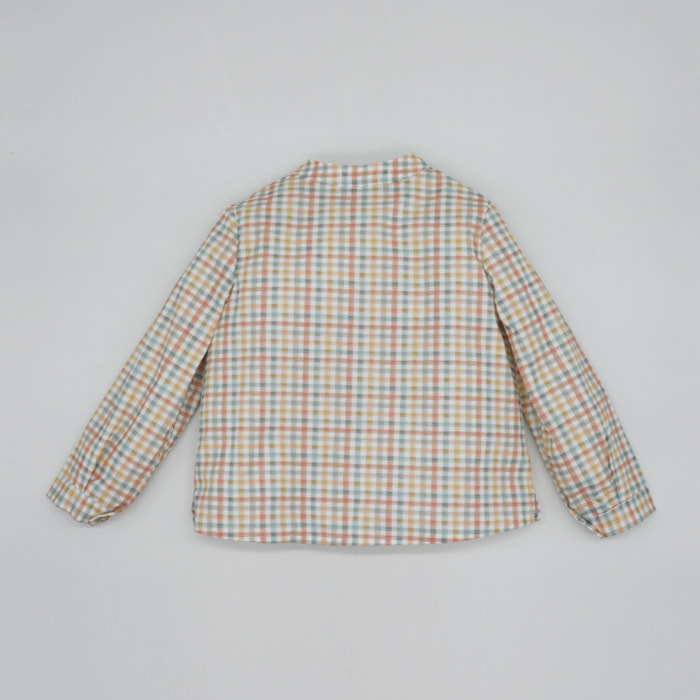 CAMISA CUADROS COLORES CON BOLSILLO