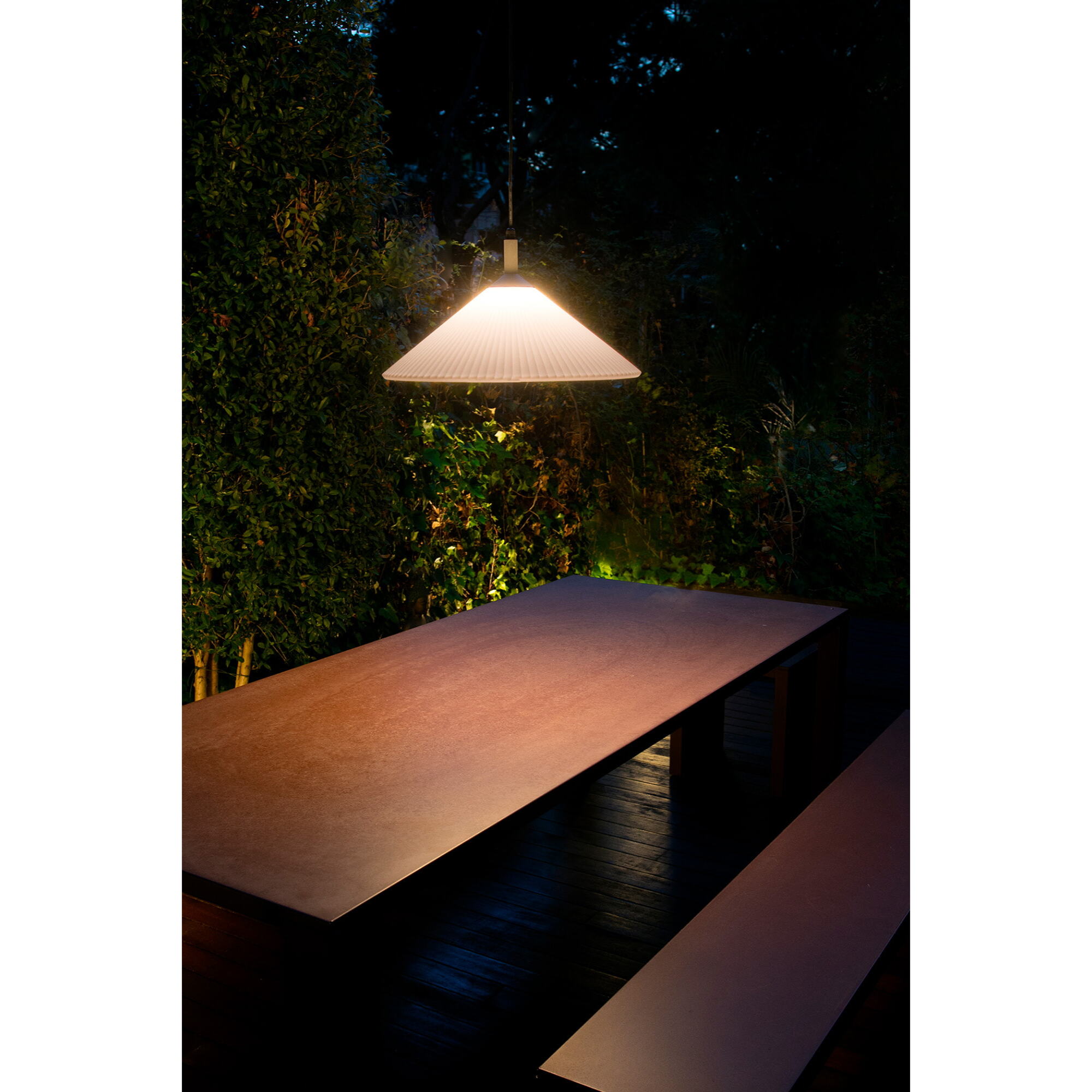 SAIGON OUT R55 Lampe suspension grise/blanche mat