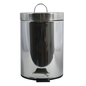 Poubelle à pédale Inox 5L Miroir MSV