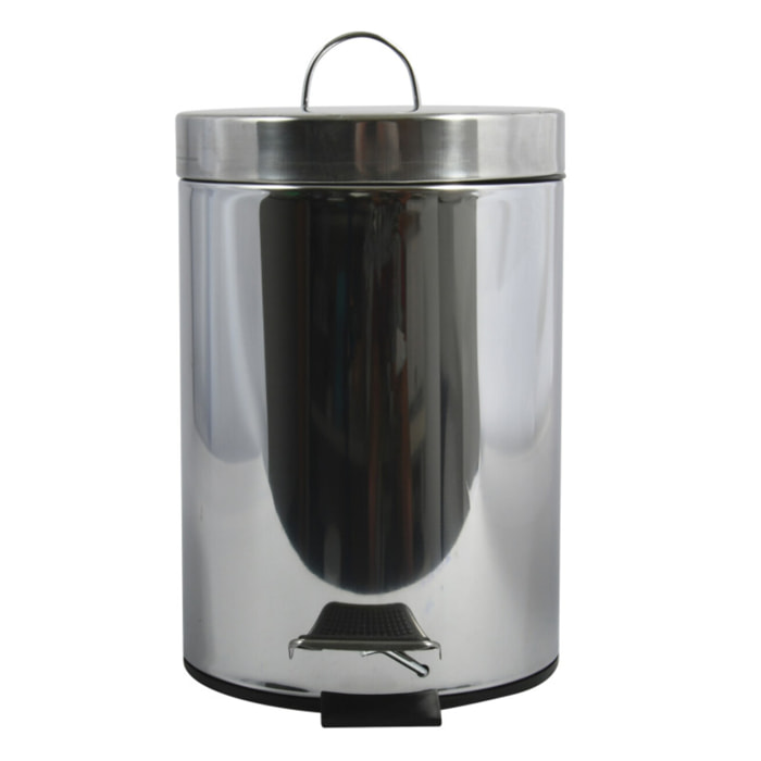 Poubelle à pédale Inox 5L Miroir MSV