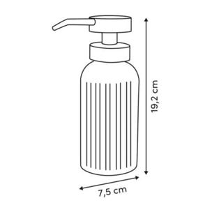 Distributeur de savon Black edition en verre transparent 500ml