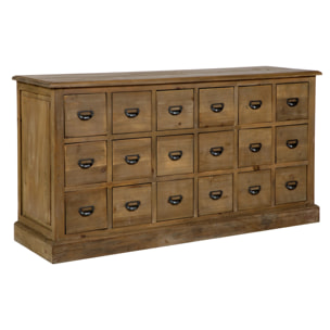 Buffet en bois recyclé 18 tiroirs - Miramas