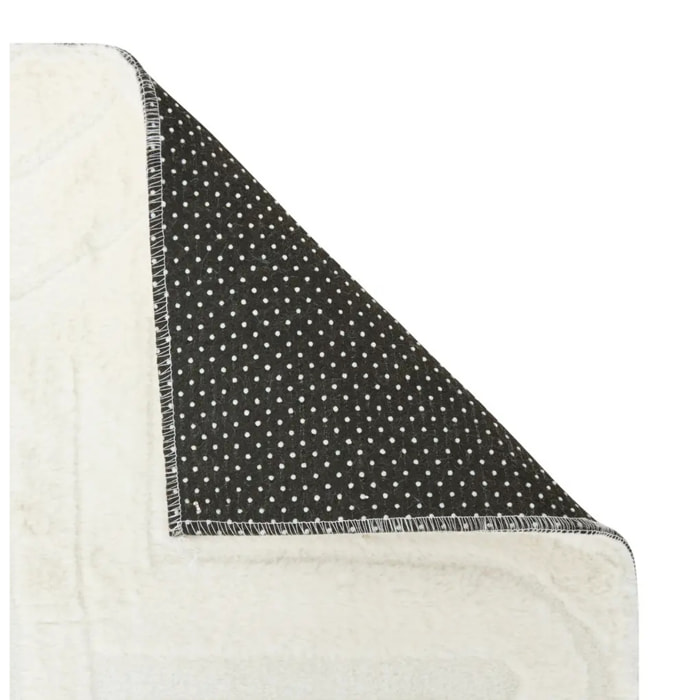 Tapis fausse fourrure Arka ivoire 90x60cm