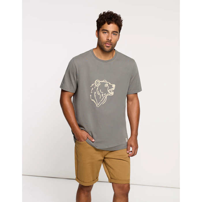 Camiseta Manga Corta Caqui - Beared