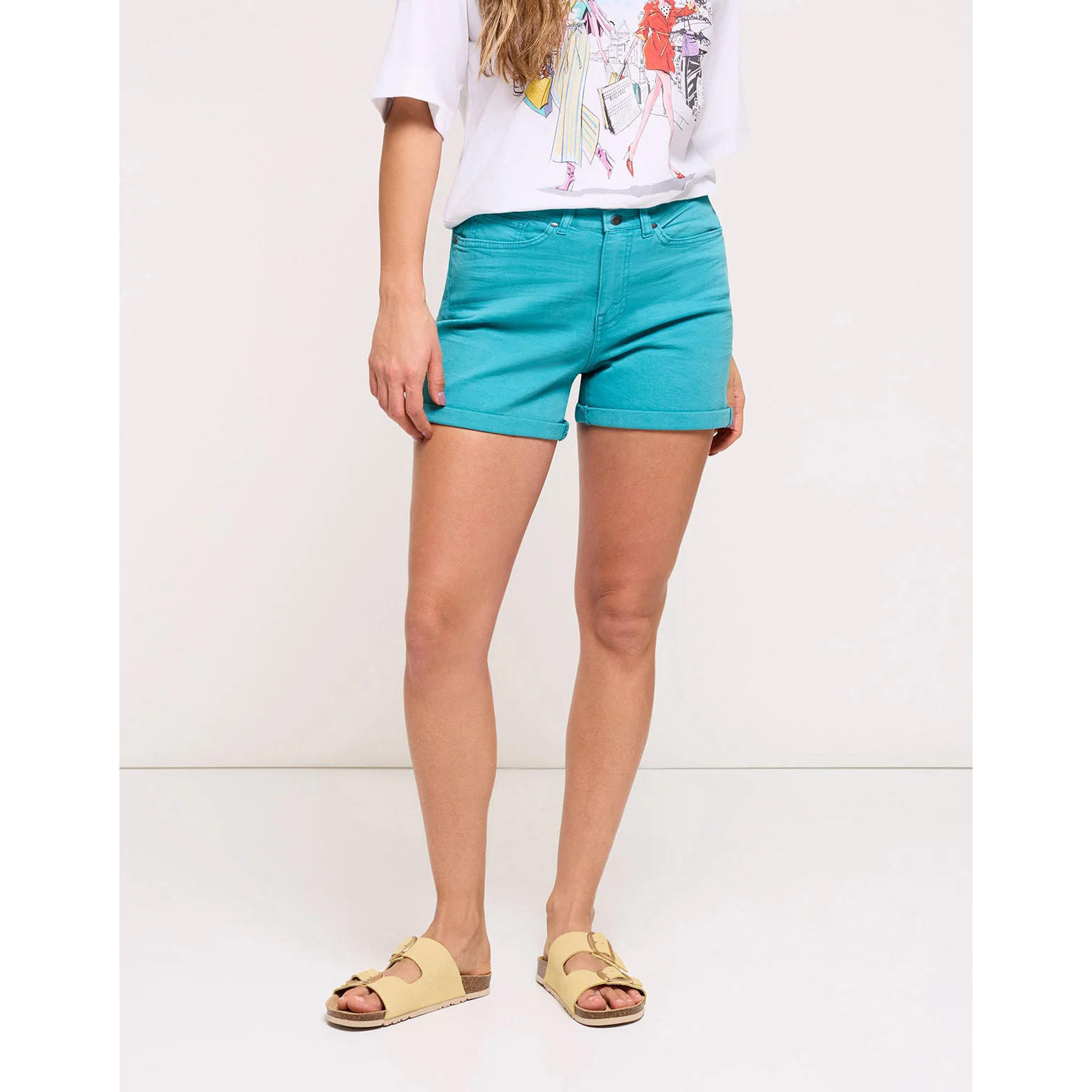 Bermuda Denim Turquesa - Orce