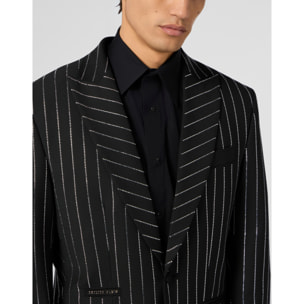 PHILIPP PLEIN Jacquard Blazer Lord Fit Strass
