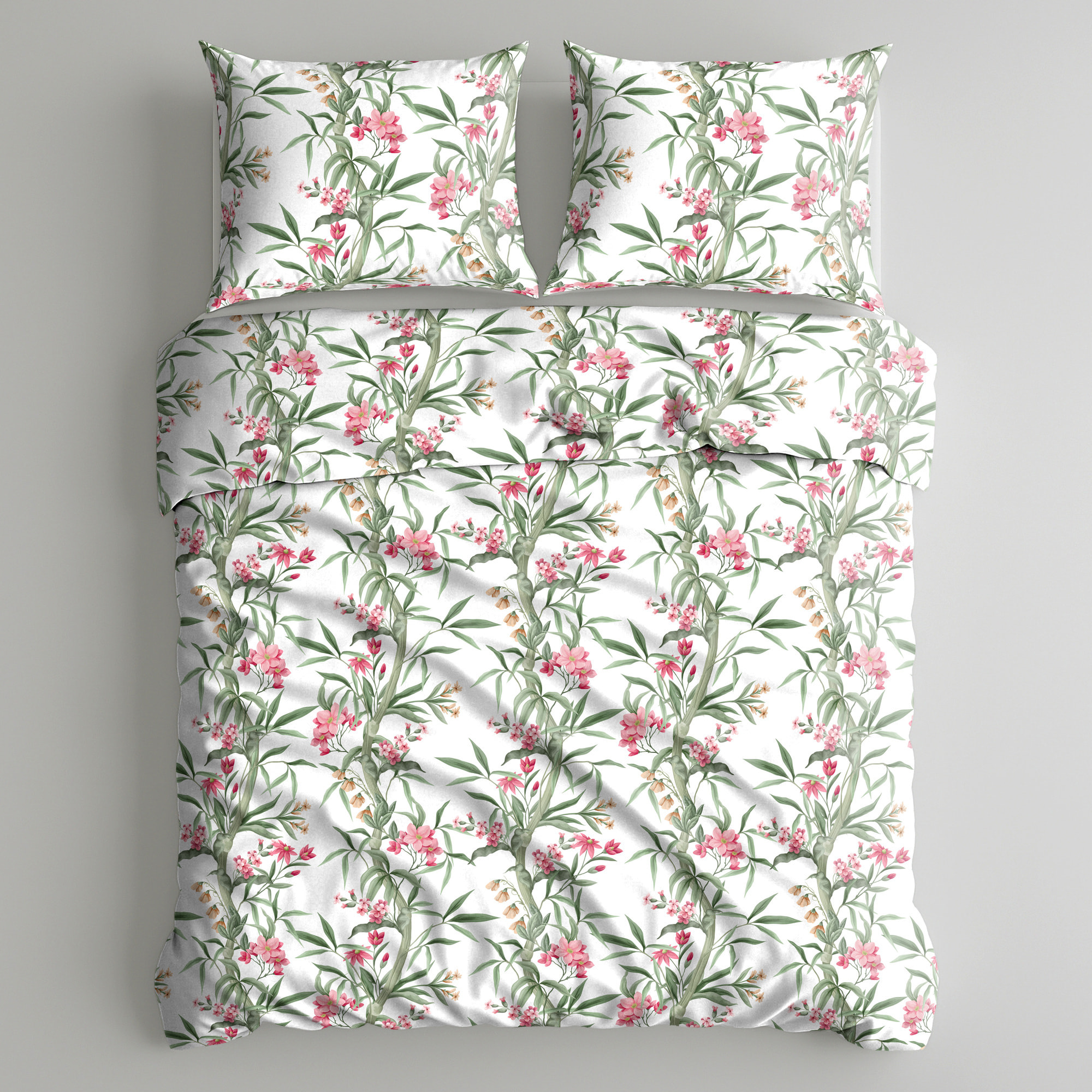 UNO CASA DESIGN Parure Copripiumino Dec.Martignano_Matrimoniale_Bianco