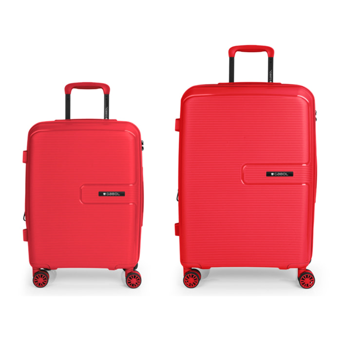 Juego de 2 maletas rígidas (cabina y mediana) STEADY