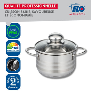 Faitout en acier inoxydable sans PFAS Elo Brillant