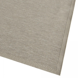 Tapis exterieur PUKET EX Beige 67x180 en polypropylène doux et soyeux