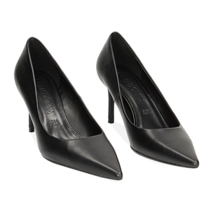 Décolleté nero, tacco 7,5 cm