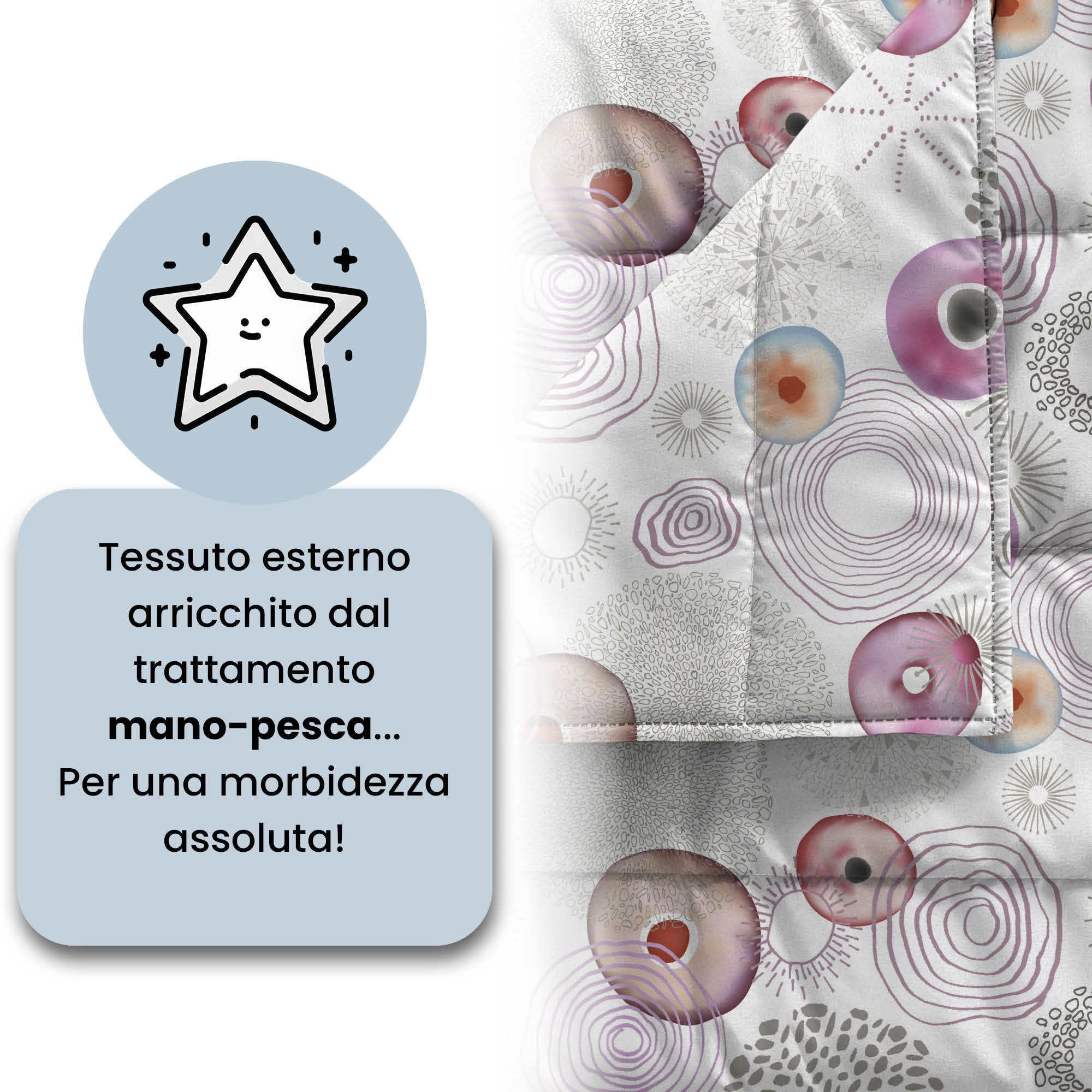 TRAPUNTINO ESTIVO BASIC, 100gr - Made in Italy - MATRIMONIALE