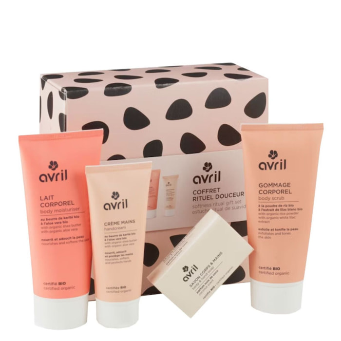 Rituel Douceur - Coffret Gommage Corporel 200 ml + 3 Produits