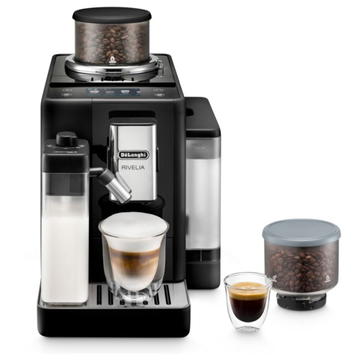 Expresso Broyeur DELONGHI FEB4455.B Rivelia Latte Noire