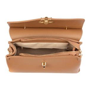 Balestrino bolso tote mujer, de piel auténtica Dollaro.