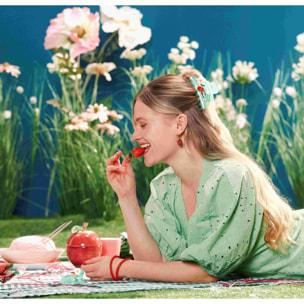 Myclaw Picnic Pop - Pince à Cheveux Verte + 5 Charms