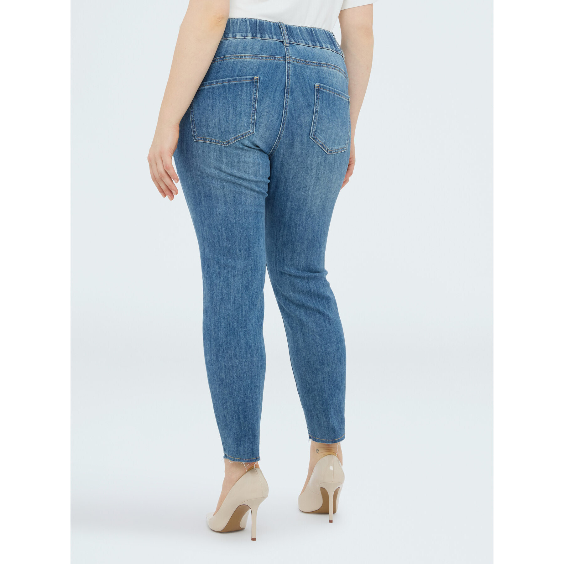 Fiorella Rubino - Jeans Skinny con bordado macramé - Light - blue
