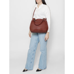 Borsa a mano da donna Made in Italy - Modello Ereba - 100% pelle - 38.0 x 30.0 x 12.0 cm