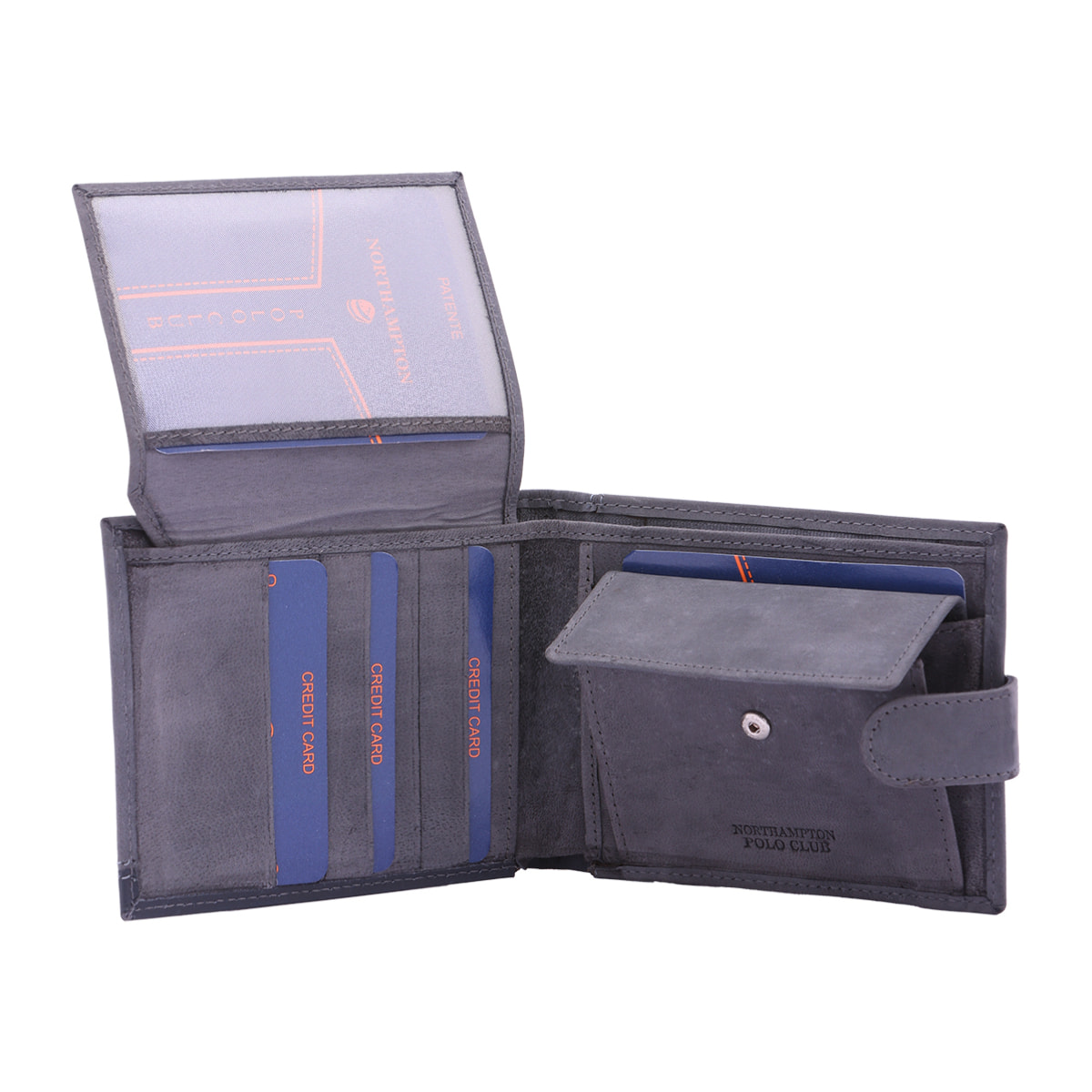 Portafoglio  da uomo In Vera pelle Made in Italy 10,5x13x3 cm