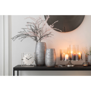 J-Line vase Irrégulier Rugueux - céramique - argent - large - 41 cm de hauteur