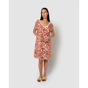 Vestido corto soft asha teja