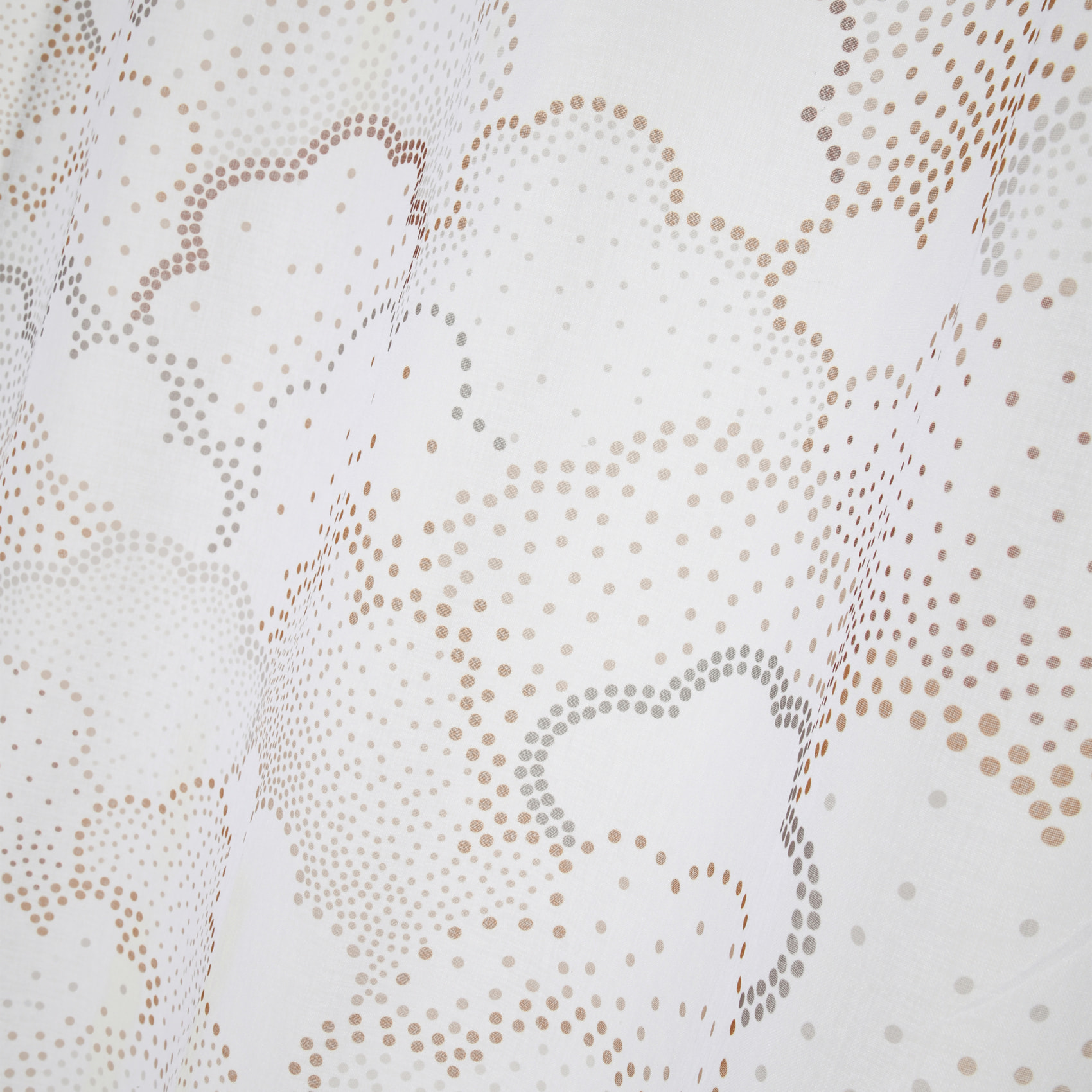 Voilage à œillets motif nuage pour chambre d’enfant - Marron Clair